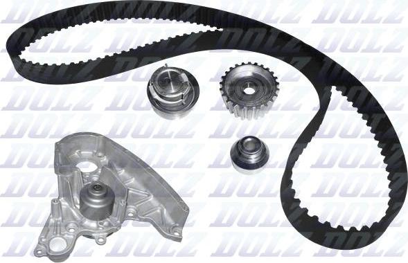 DOLZ KD112 - Водяной насос + комплект зубчатого ремня ГРМ www.autospares.lv