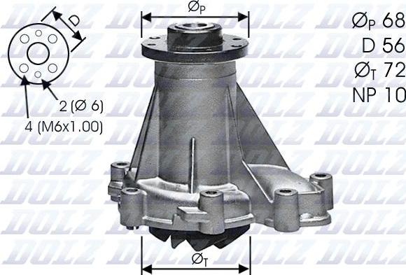 DOLZ M276 - Ūdenssūknis autospares.lv