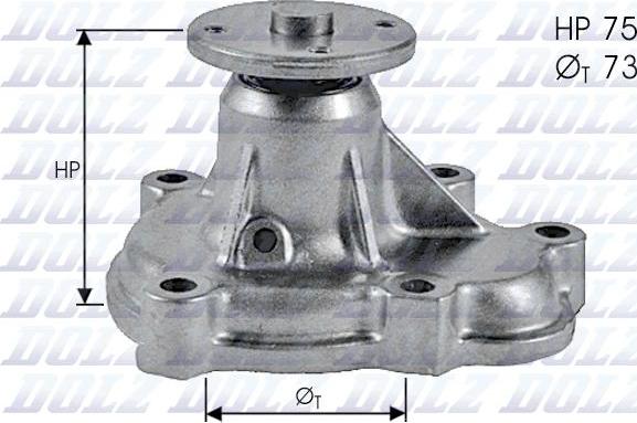 DOLZ O143 - Водяной насос www.autospares.lv