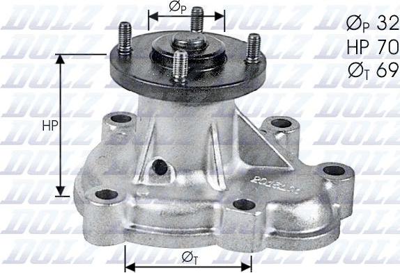 DOLZ O131 - Ūdenssūknis autospares.lv