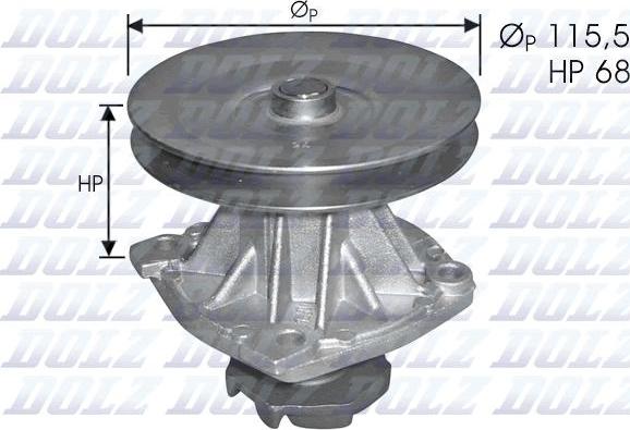 DOLZ S135 - Ūdenssūknis www.autospares.lv