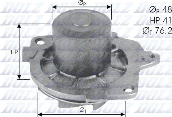 DOLZ S314 - Water Pump www.autospares.lv