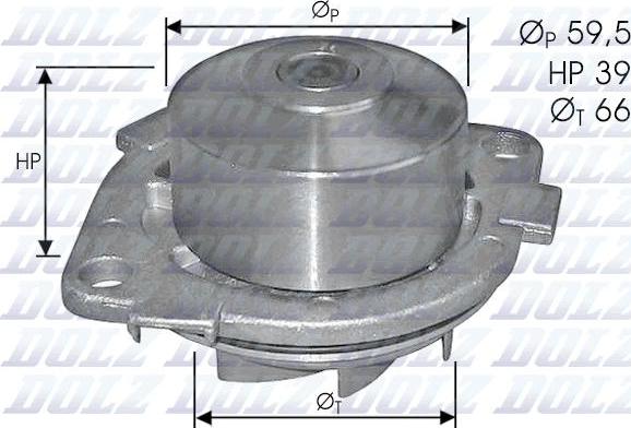 DOLZ S211 - Water Pump www.autospares.lv