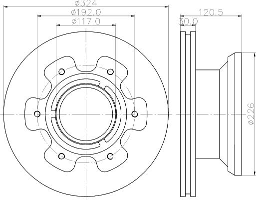 DON CVD596 - Bremžu diski www.autospares.lv