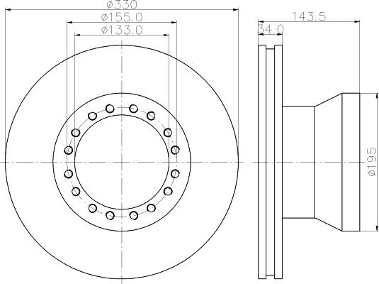 DON CVD590 - Bremžu diski www.autospares.lv