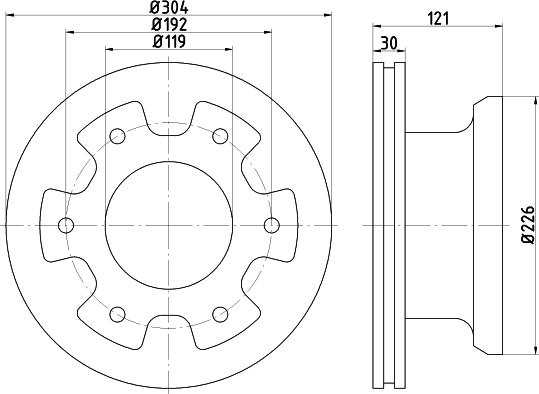 DON CVD597 - Bremžu diski www.autospares.lv