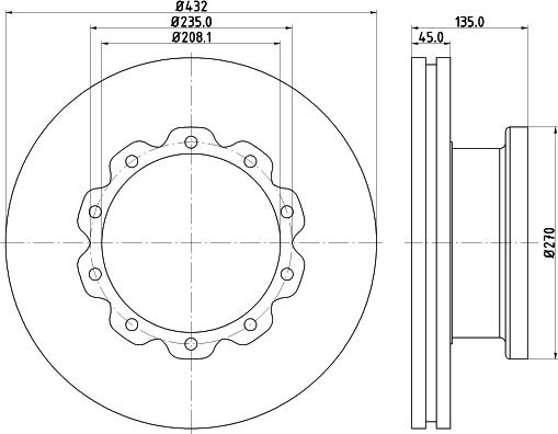 DON CVD544 - Bremžu diski www.autospares.lv