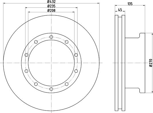 DON CVD545 - Bremžu diski www.autospares.lv