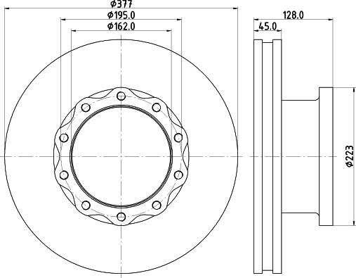 Textar 98200 0869 - Bremžu diski www.autospares.lv