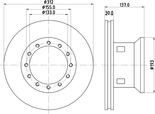 DON CVD505 - Bremžu diski www.autospares.lv