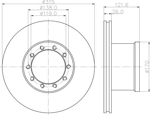 DON CVD506 - Bremžu diski www.autospares.lv