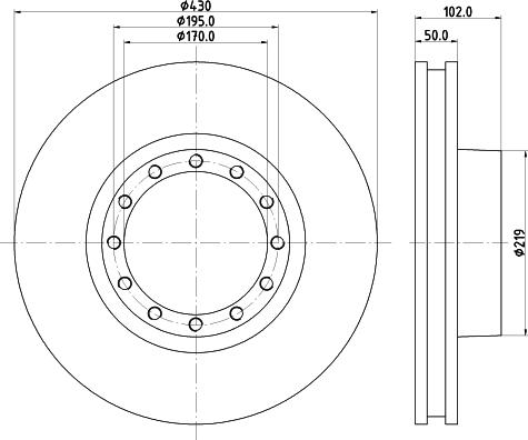 DON CVD519 - Bremžu diski www.autospares.lv