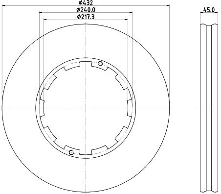 DON CVD585 - Bremžu diski www.autospares.lv