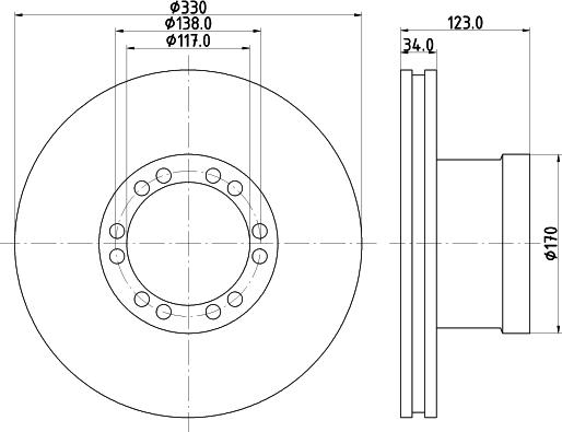 DON CVD581 - Bremžu diski www.autospares.lv