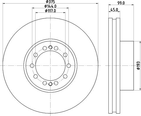 DON CVD588 - Bremžu diski www.autospares.lv