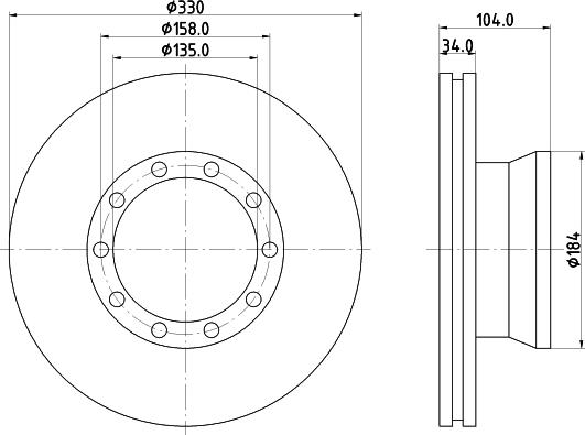 DON CVD531 - Bremžu diski www.autospares.lv