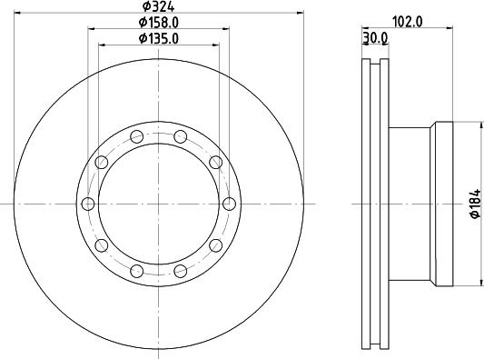 DON CVD525 - Bremžu diski www.autospares.lv