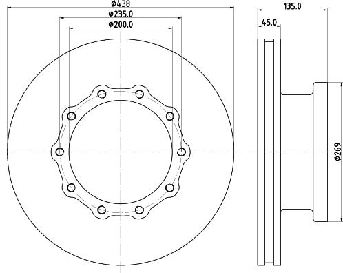 DON CVD522 - Bremžu diski www.autospares.lv