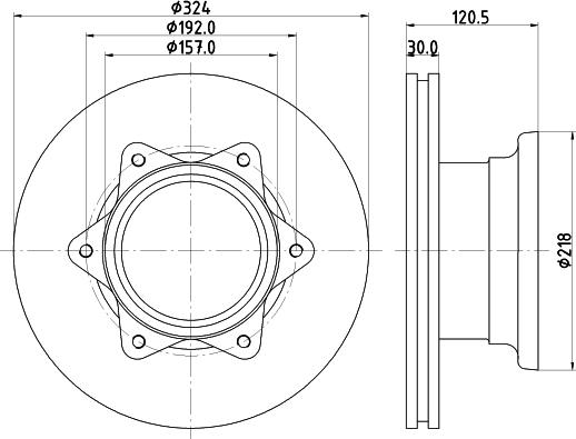 DON CVD571 - Bremžu diski www.autospares.lv