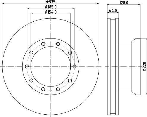 DON CVD572 - Bremžu diski www.autospares.lv