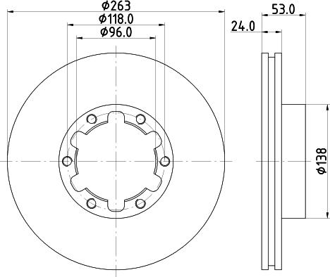 DON CVD695 - Bremžu diski autospares.lv