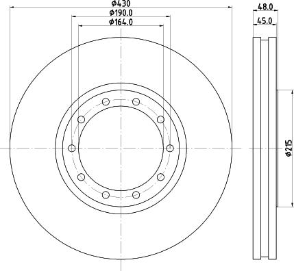 DON CVD645 - Bremžu diski www.autospares.lv