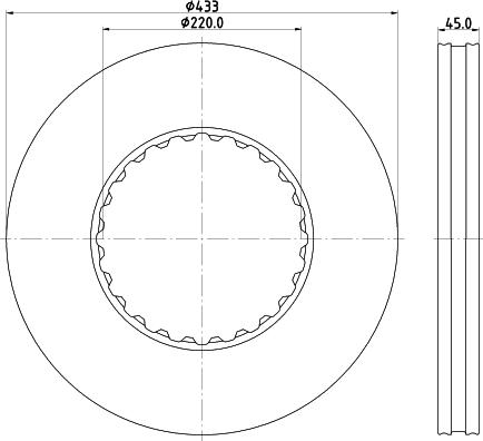 DSS 206617 - Bremžu diski www.autospares.lv