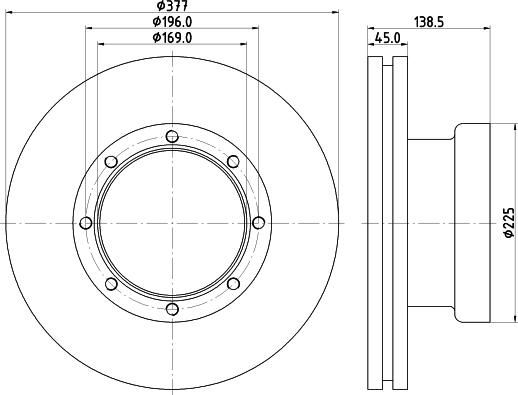 DON CVD640 - Bremžu diski www.autospares.lv