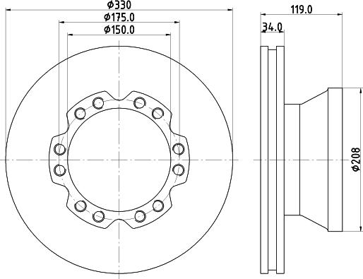 DON CVD659 - Bremžu diski www.autospares.lv