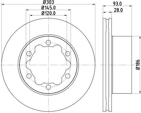 DON CVD657 - Bremžu diski www.autospares.lv