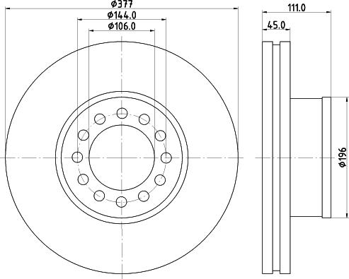 Imex IMX 81 50803 0044 S - Brake Disc www.autospares.lv