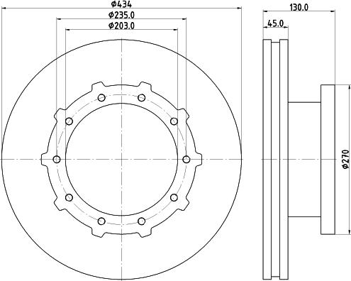 DON CVD667 - Bremžu diski www.autospares.lv