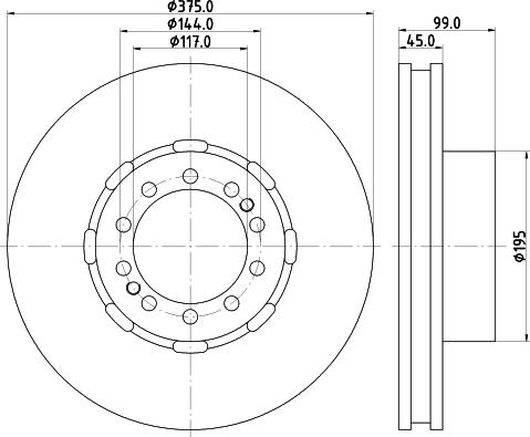 DON CVD603 - Bremžu diski www.autospares.lv