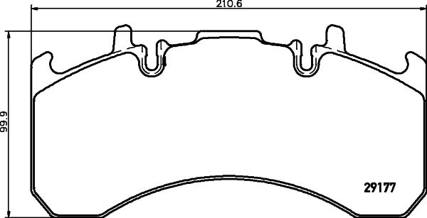 DON CVP095K - Bremžu uzliku kompl., Disku bremzes www.autospares.lv