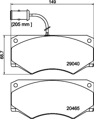 DON CVP057 - Bremžu uzliku kompl., Disku bremzes autospares.lv