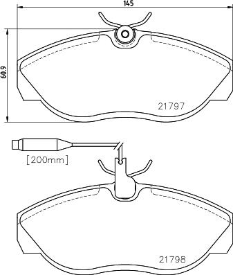 DON CVP067 - Bremžu uzliku kompl., Disku bremzes www.autospares.lv