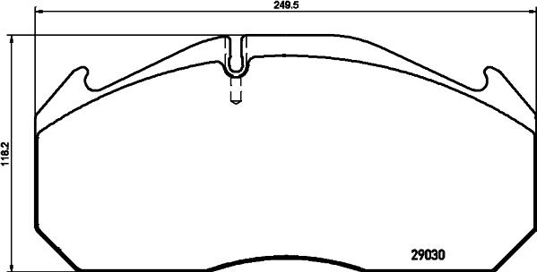 DON CVP013K - Тормозные колодки, дисковые, комплект www.autospares.lv