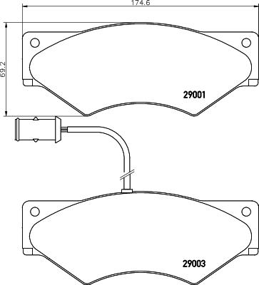 DON CVP017 - Bremžu uzliku kompl., Disku bremzes www.autospares.lv