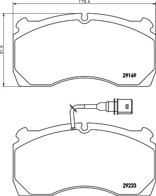 DON CVP080 - Bremžu uzliku kompl., Disku bremzes www.autospares.lv