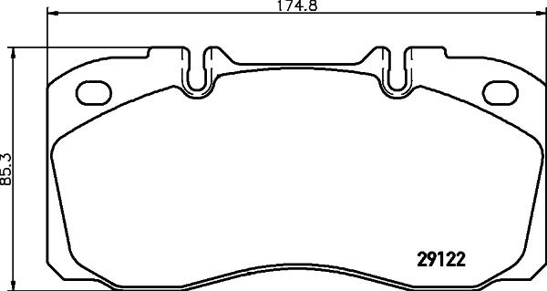 DON CVP025 - Bremžu uzliku kompl., Disku bremzes www.autospares.lv