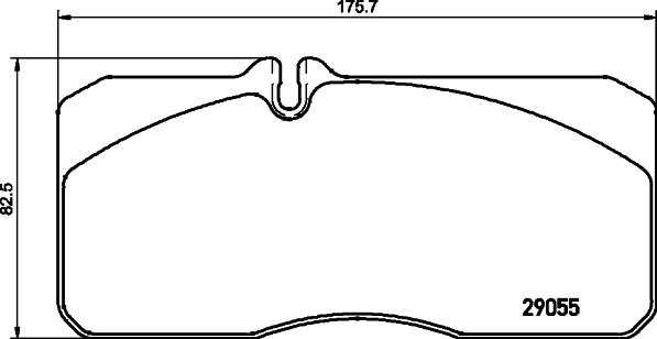 DON CVP021 - Brake Pad Set, disc brake www.autospares.lv