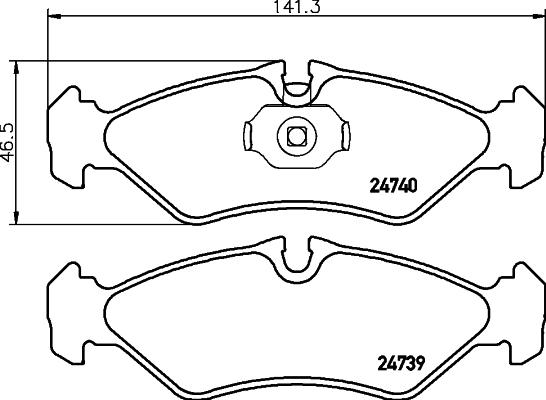 DON PCP1656 - Bremžu uzliku kompl., Disku bremzes autospares.lv