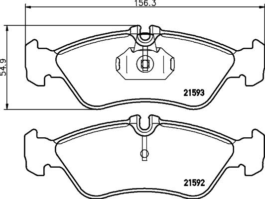 DON CVP072 - Brake Pad Set, disc brake www.autospares.lv