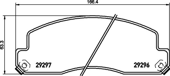 DON CVP109 - Bremžu uzliku kompl., Disku bremzes www.autospares.lv