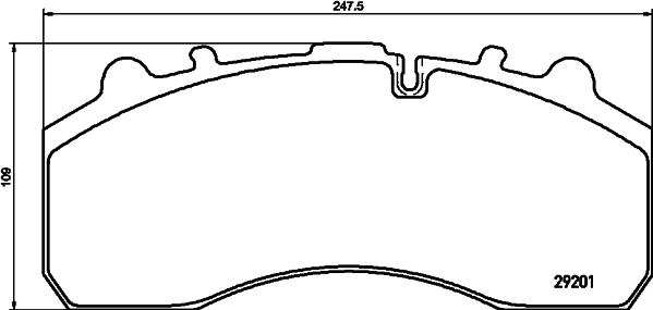 Allied Nippon ACV041 - Brake Pad Set, disc brake www.autospares.lv