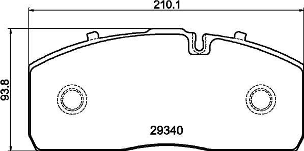 DON CVP135K - Bremžu uzliku kompl., Disku bremzes www.autospares.lv