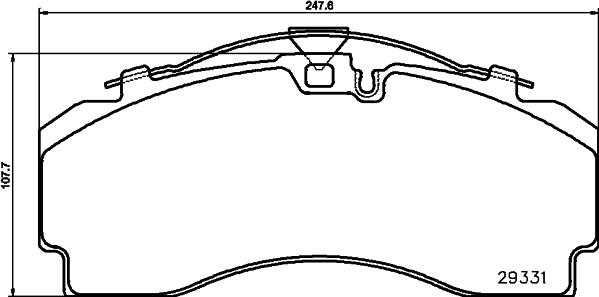 DON CVP136K - Brake Pad Set, disc brake www.autospares.lv