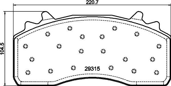 DON CVP131K - Brake Pad Set, disc brake www.autospares.lv