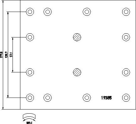 DON CW412S7141 - Bremžu uzliku kompl., Trumuļu bremzes www.autospares.lv