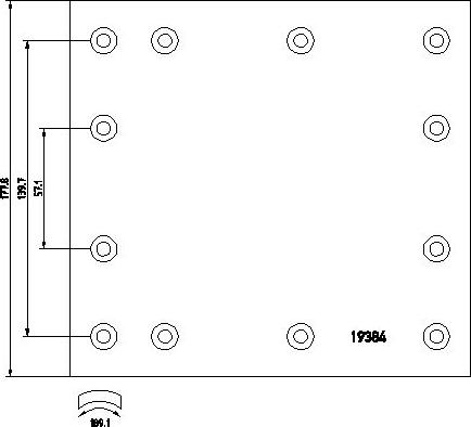 DON CW412A7131 - Bremžu uzliku kompl., Trumuļu bremzes www.autospares.lv